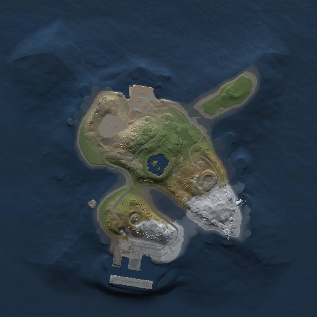 Rust Map: Procedural Map, Size: 1500, Seed: 29807, 2 Monuments