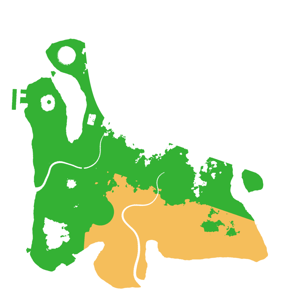 Biome Rust Map: Procedural Map, Size: 3000, Seed: 2109425105