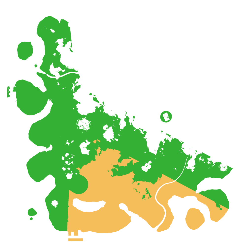 Biome Rust Map: Procedural Map, Size: 3500, Seed: 50577079