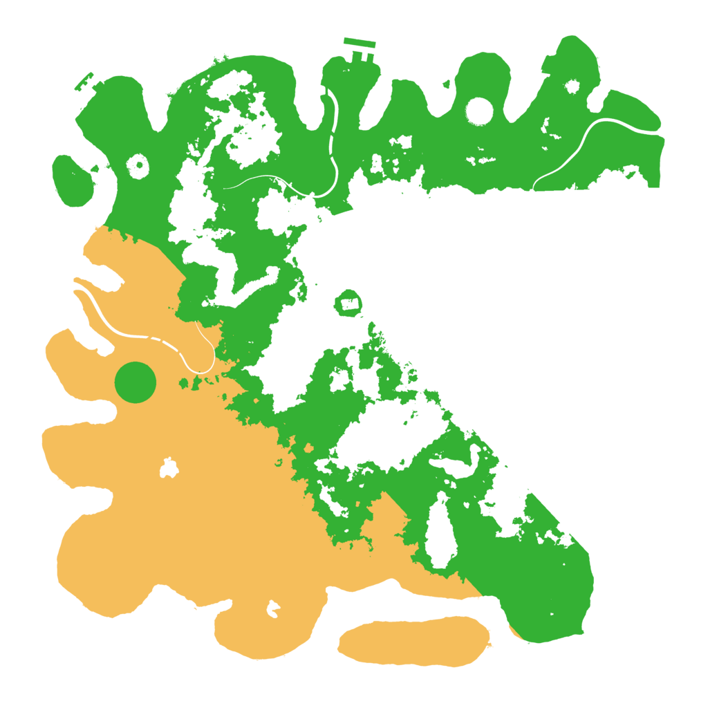 Biome Rust Map: Procedural Map, Size: 4500, Seed: 90225