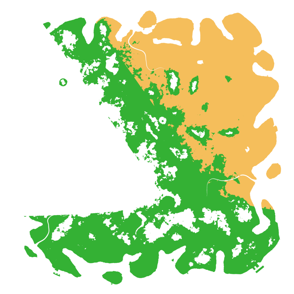 Biome Rust Map: Procedural Map, Size: 6000, Seed: 2025021020