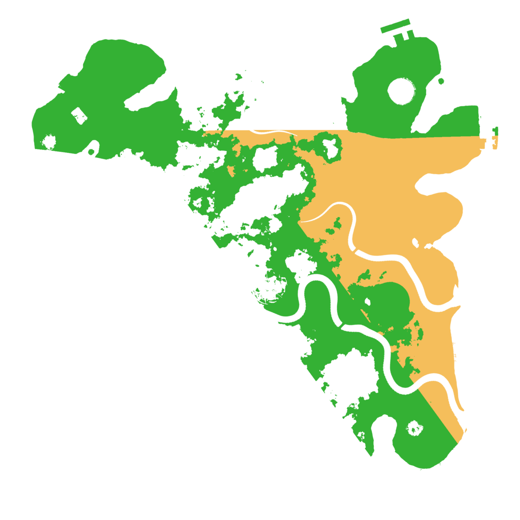 Biome Rust Map: Procedural Map, Size: 3500, Seed: 42434