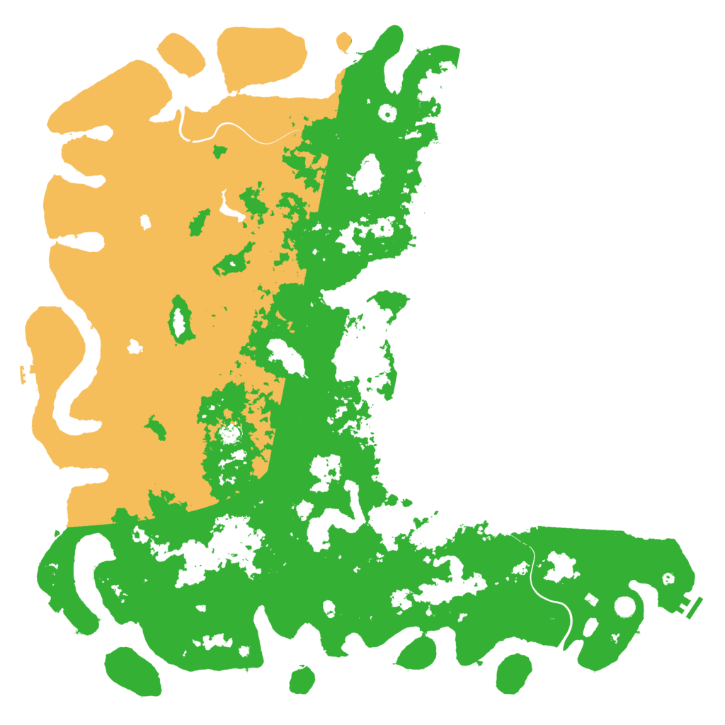 Biome Rust Map: Procedural Map, Size: 6000, Seed: 15645