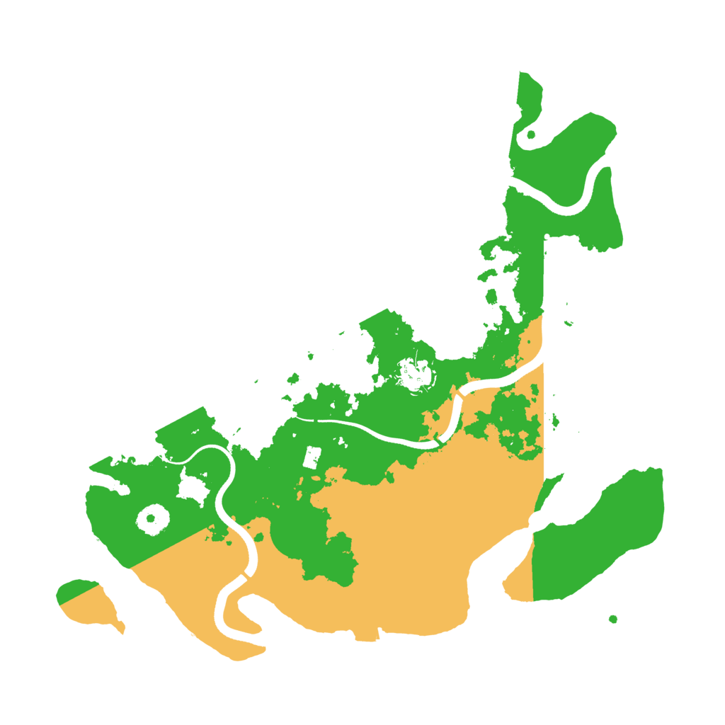 Biome Rust Map: Procedural Map, Size: 3500, Seed: 1046278827