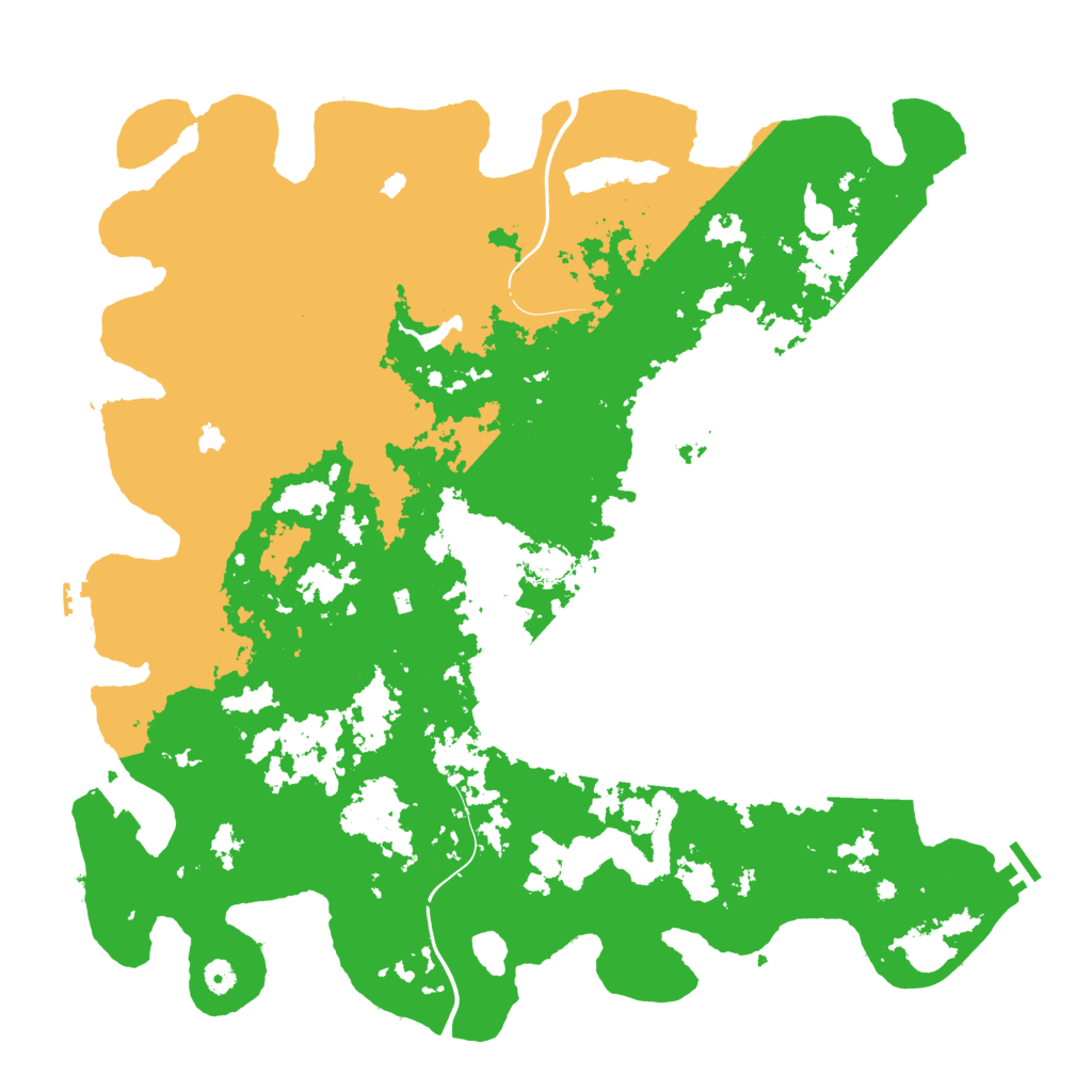 Biome Rust Map: Procedural Map, Size: 5000, Seed: 1628152227