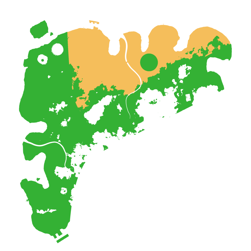 Biome Rust Map: Procedural Map, Size: 3750, Seed: 515155