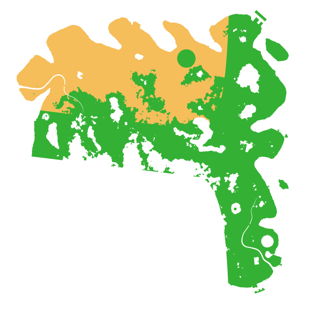 Biome Rust Map: Procedural Map, Size: 4500, Seed: 63454840