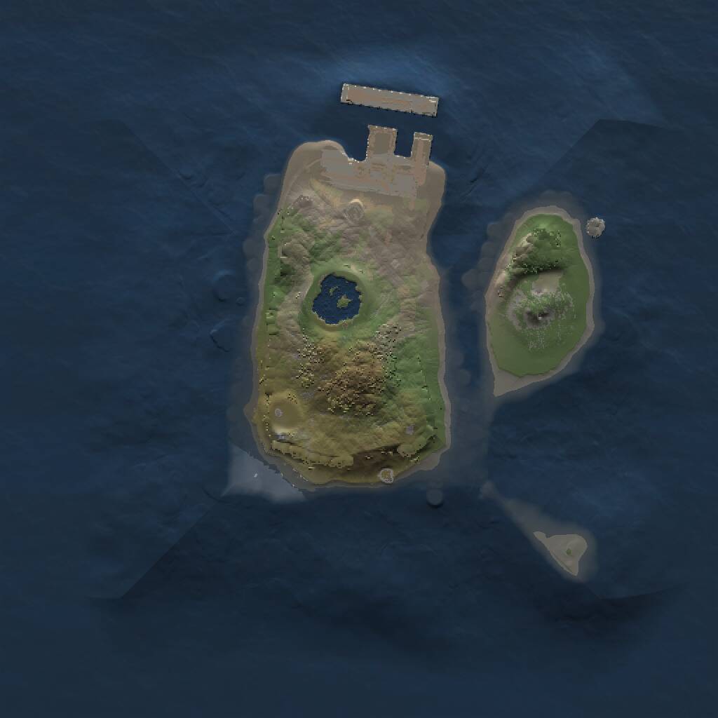 Rust Map: Procedural Map, Size: 1500, Seed: 31337, 2 Monuments