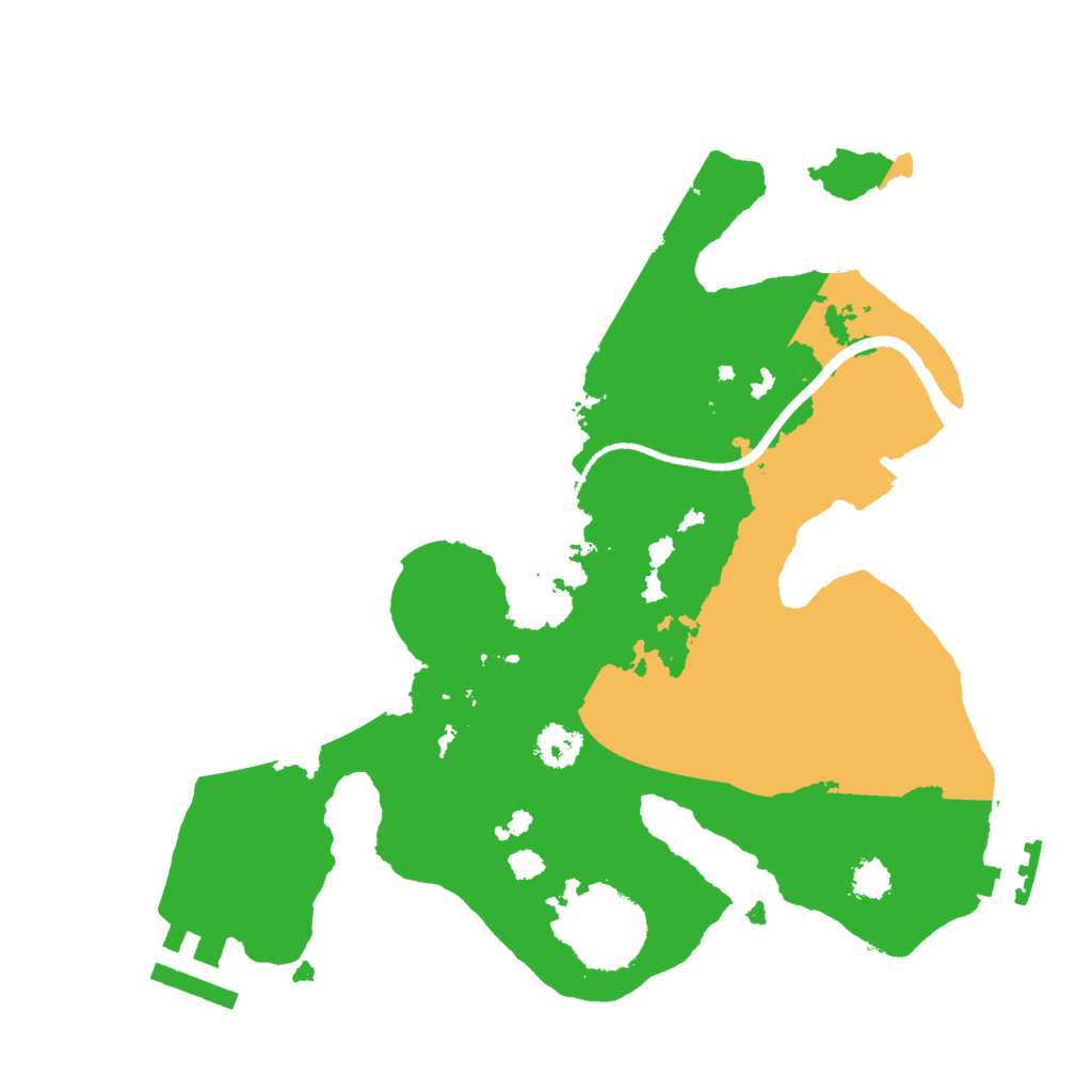 Biome Rust Map: Procedural Map, Size: 2500, Seed: 2150489