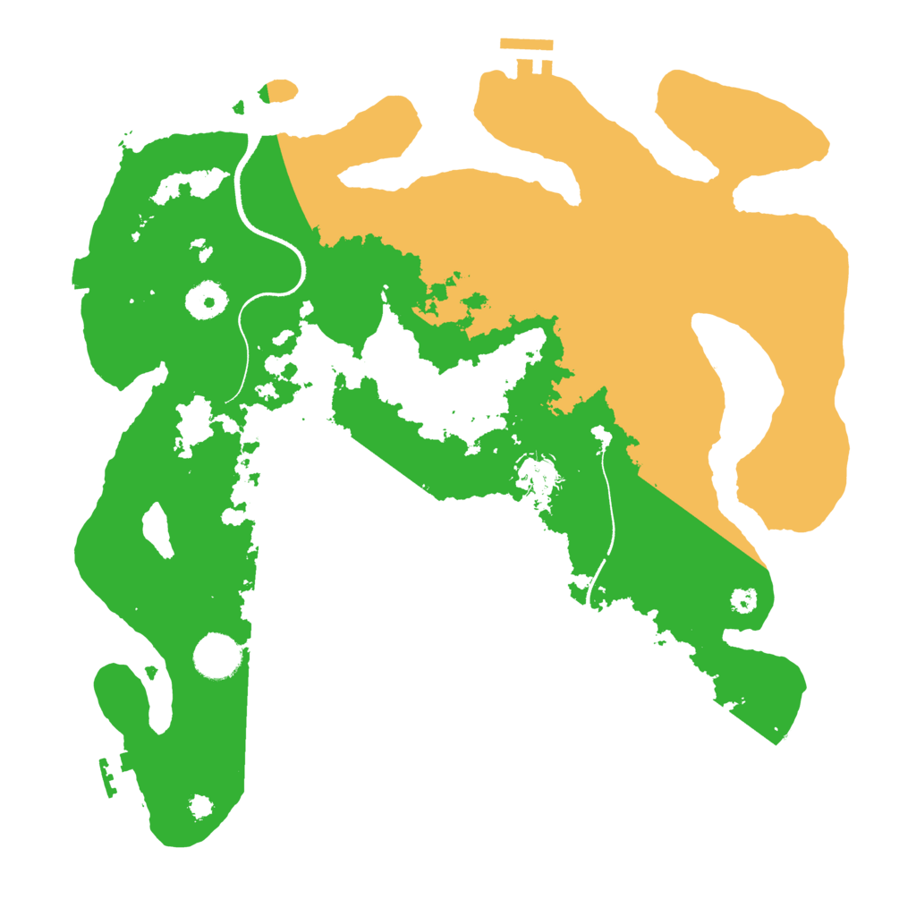 Biome Rust Map: Procedural Map, Size: 3500, Seed: 45272