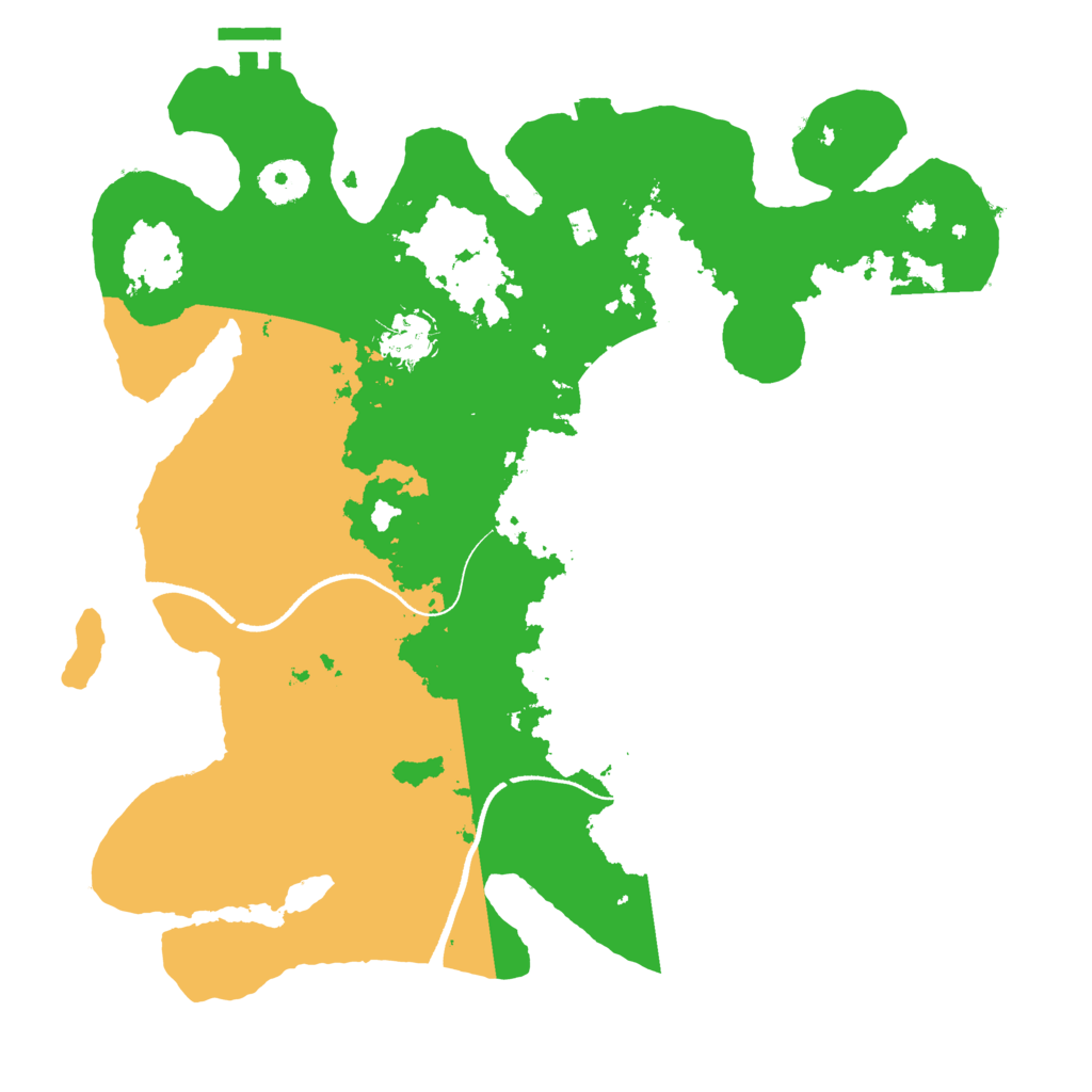 Biome Rust Map: Procedural Map, Size: 3500, Seed: 892174246