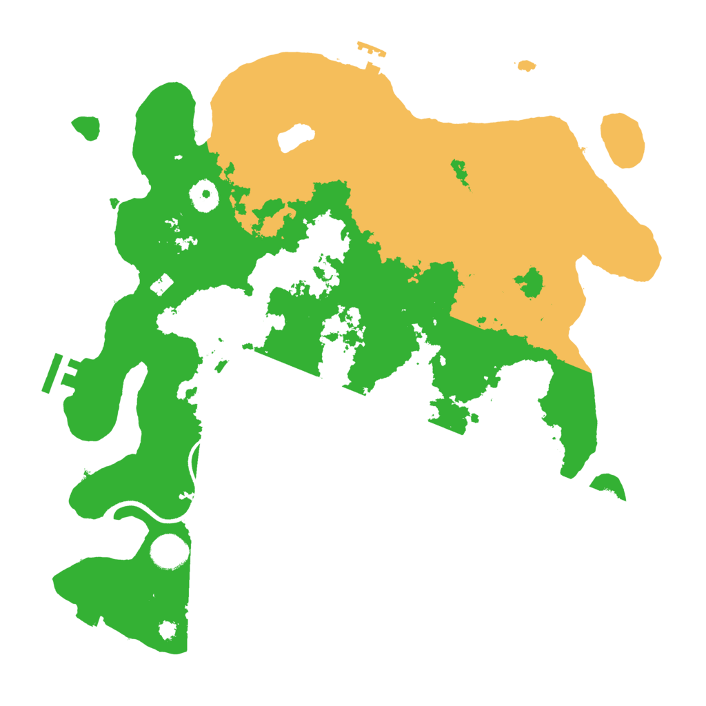 Biome Rust Map: Procedural Map, Size: 3500, Seed: 19343519