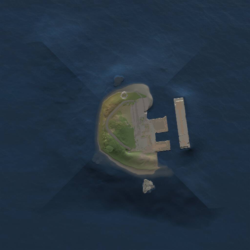 Rust Map: Procedural Map, Size: 1000, Seed: 2150489, 2 Monuments