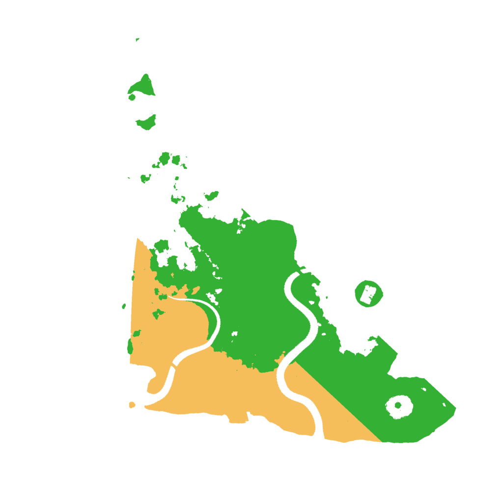 Biome Rust Map: Procedural Map, Size: 3050, Seed: 804632451