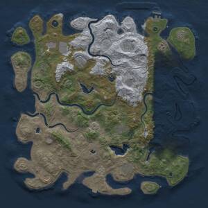 Thumbnail Rust Map: Procedural Map, Size: 4800, Seed: 1956095650, 17 Monuments