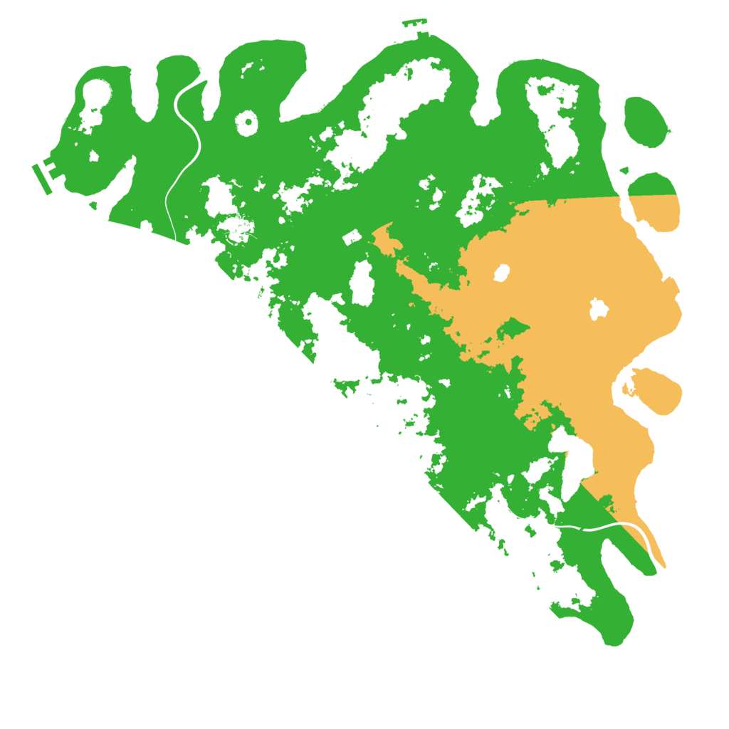 Biome Rust Map: Procedural Map, Size: 4500, Seed: 2054610128