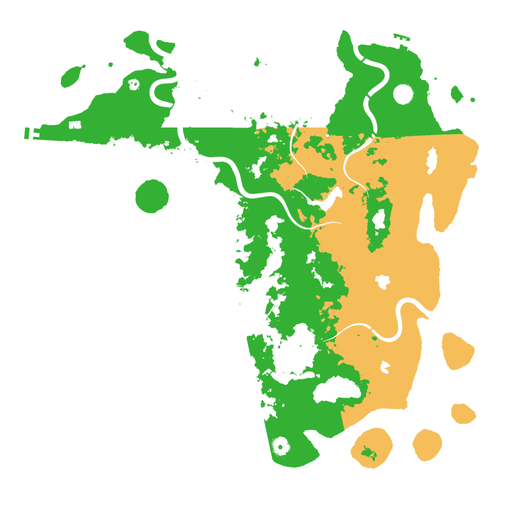 Biome Rust Map: Procedural Map, Size: 4500, Seed: 2083270246