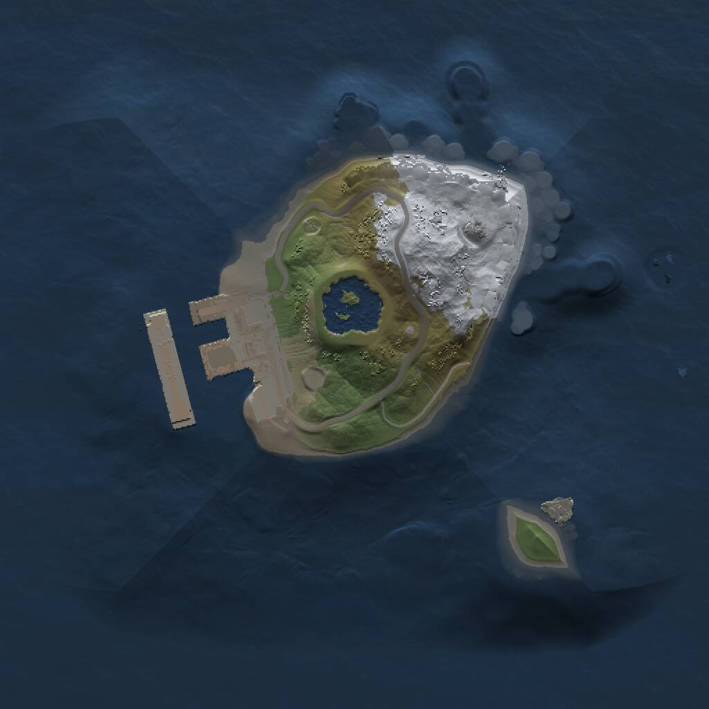 Rust Map: Procedural Map, Size: 1200, Seed: 15012004, 2 Monuments