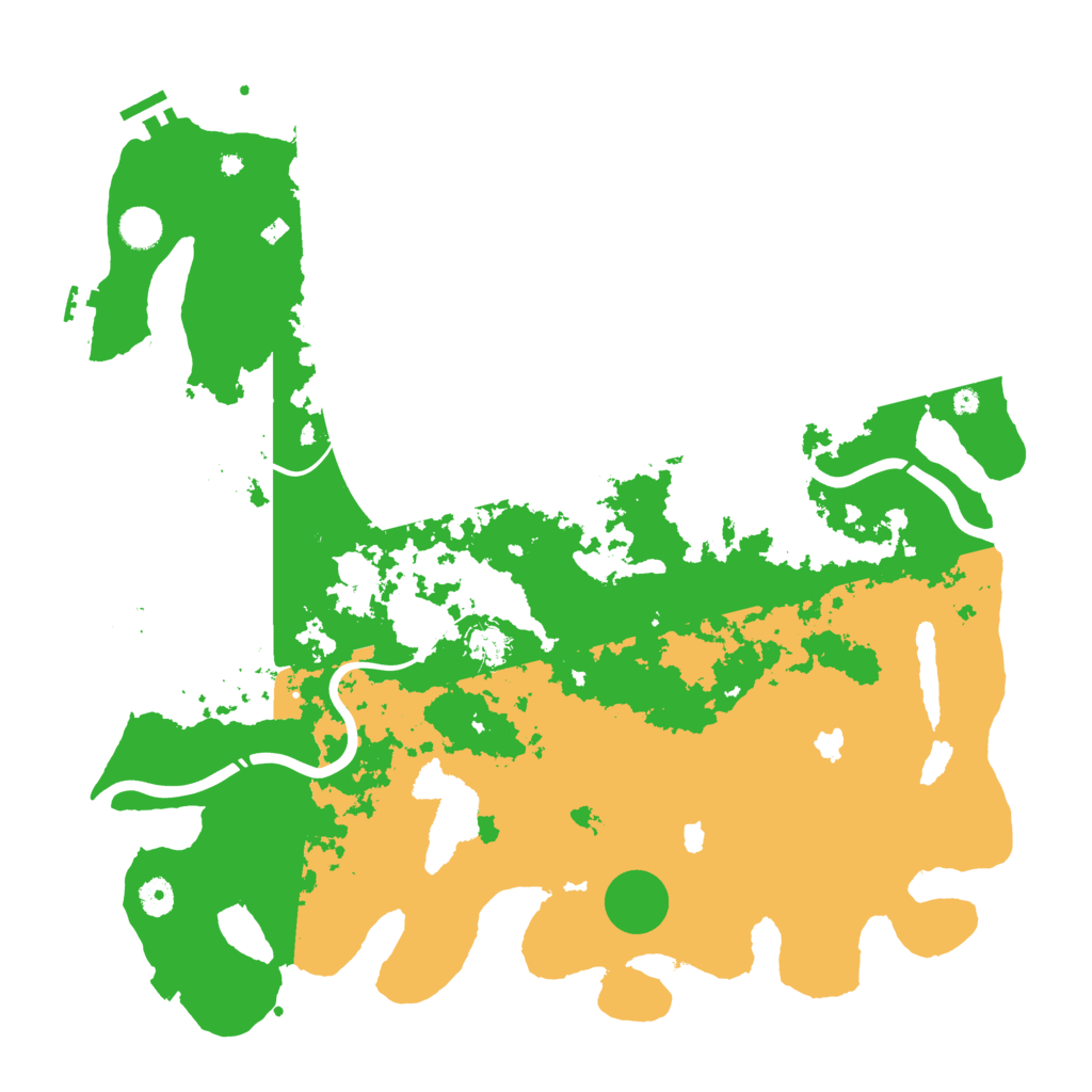 Biome Rust Map: Procedural Map, Size: 4500, Seed: 214703100