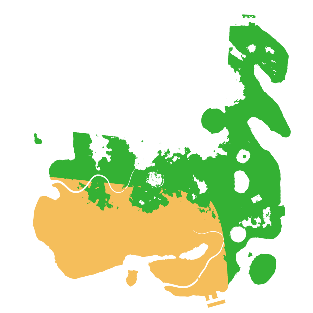 Biome Rust Map: Procedural Map, Size: 3500, Seed: 936671798