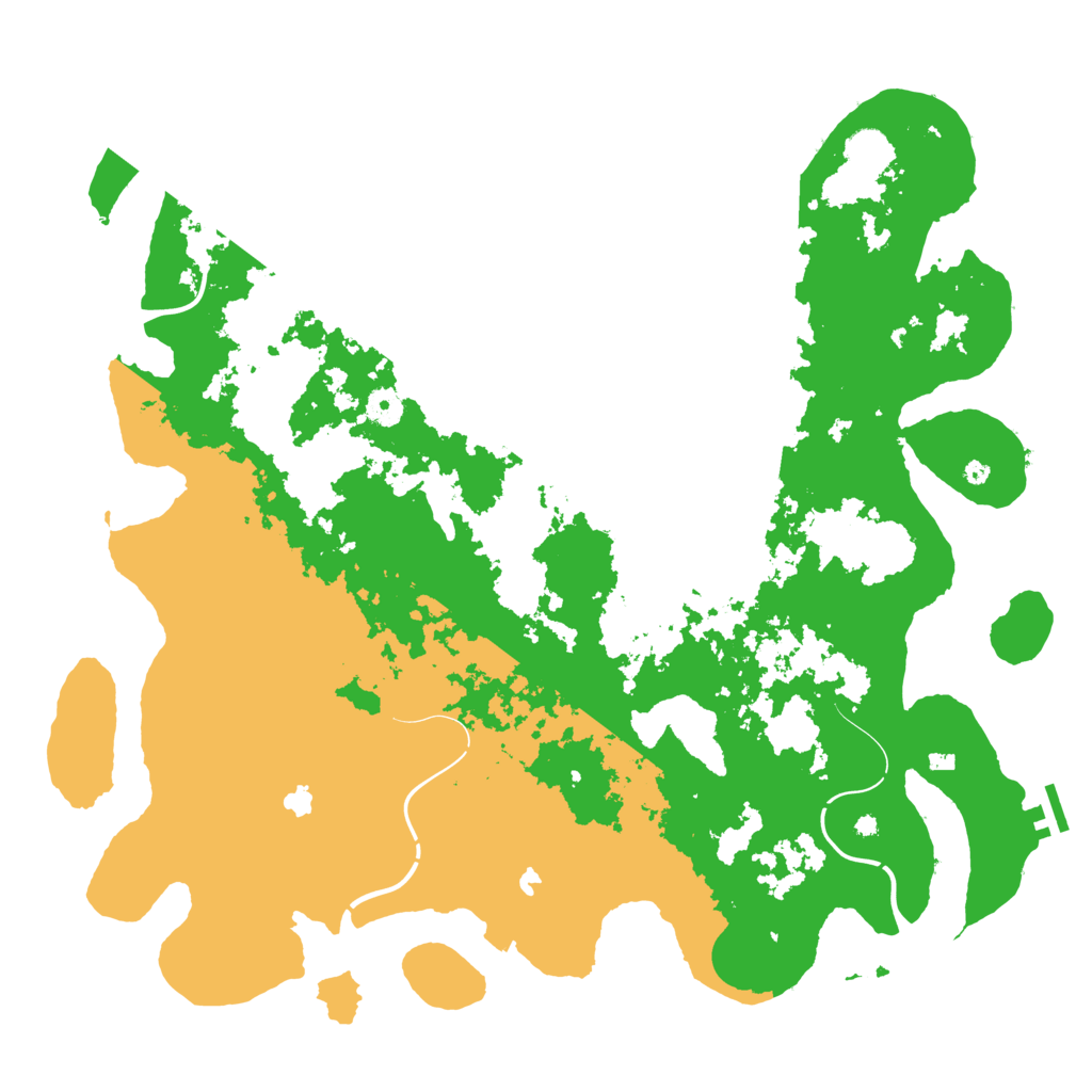 Biome Rust Map: Procedural Map, Size: 4500, Seed: 2145455111