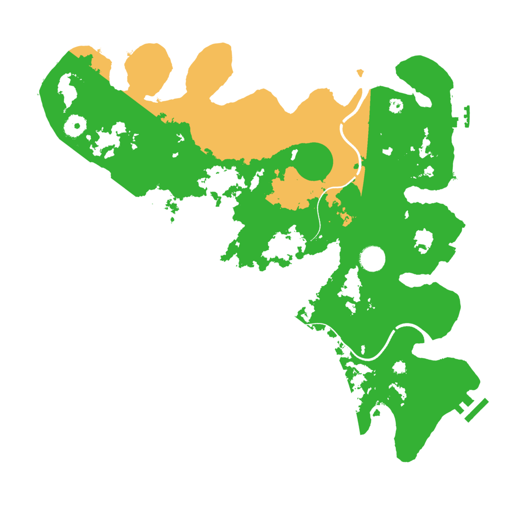 Biome Rust Map: Procedural Map, Size: 3500, Seed: 326750264