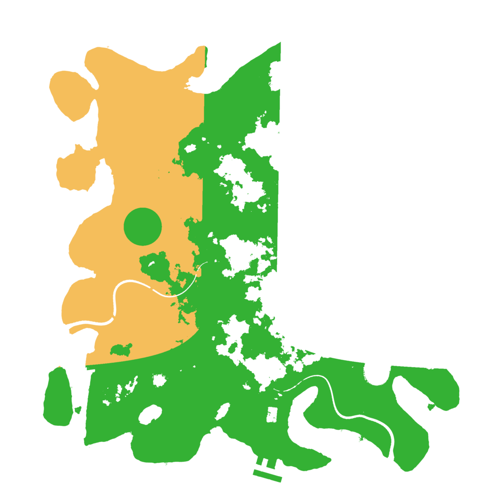 Biome Rust Map: Procedural Map, Size: 3500, Seed: 511031716