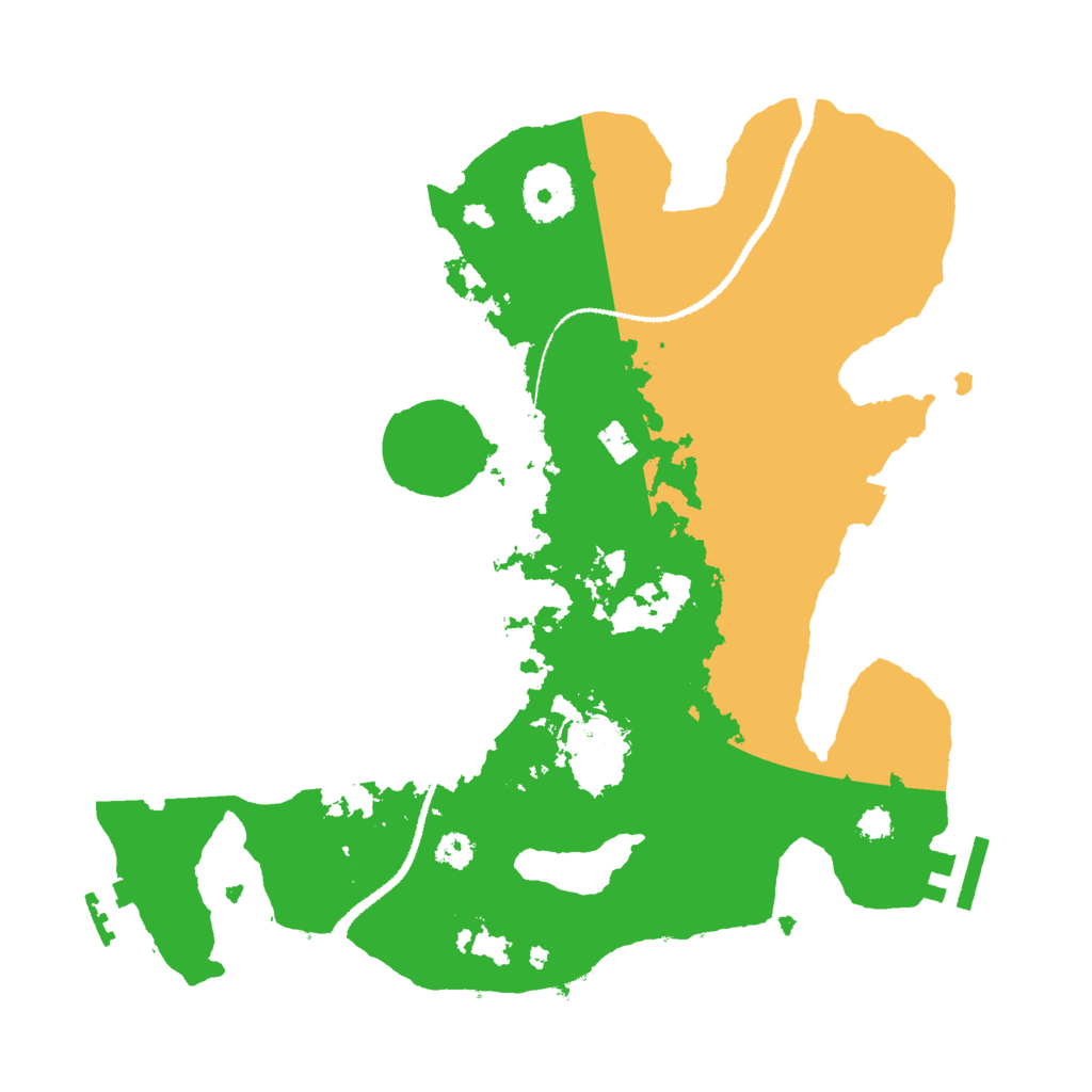 Biome Rust Map: Procedural Map, Size: 3000, Seed: 93512