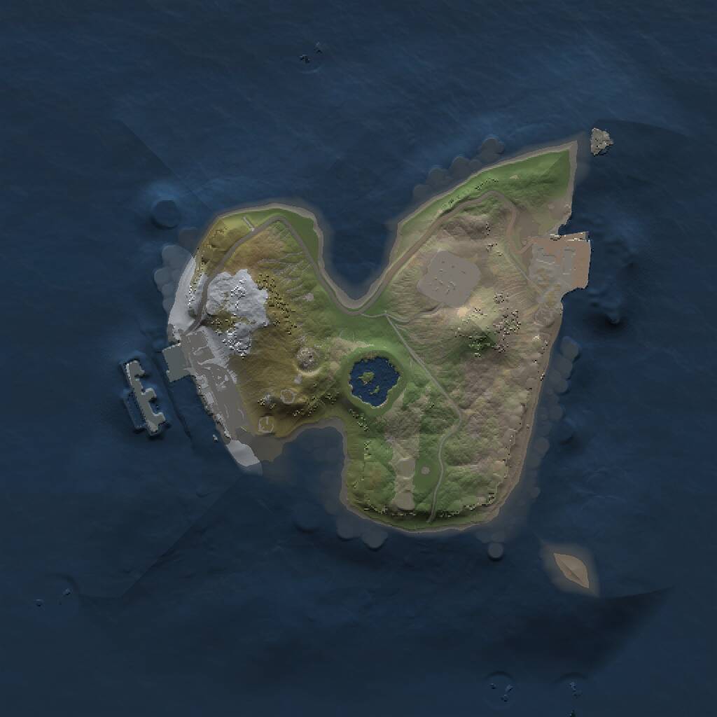 Rust Map: Procedural Map, Size: 1500, Seed: 1275903880, 2 Monuments