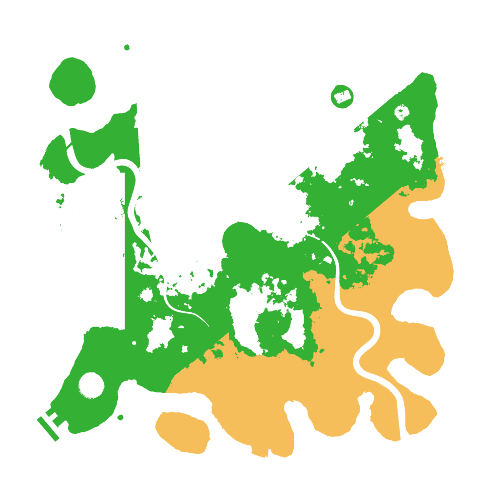 Biome Rust Map: Procedural Map, Size: 3500, Seed: 6578142