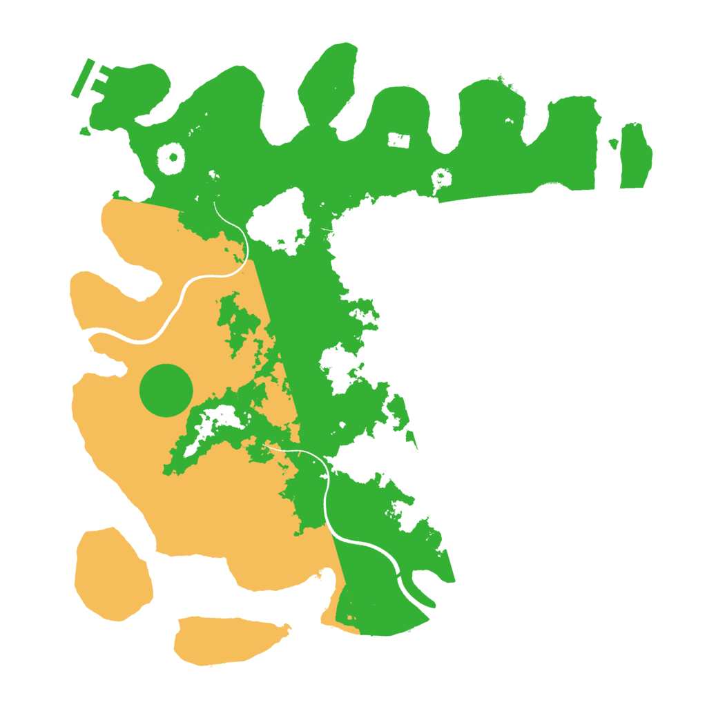 Biome Rust Map: Procedural Map, Size: 3500, Seed: 1829216216