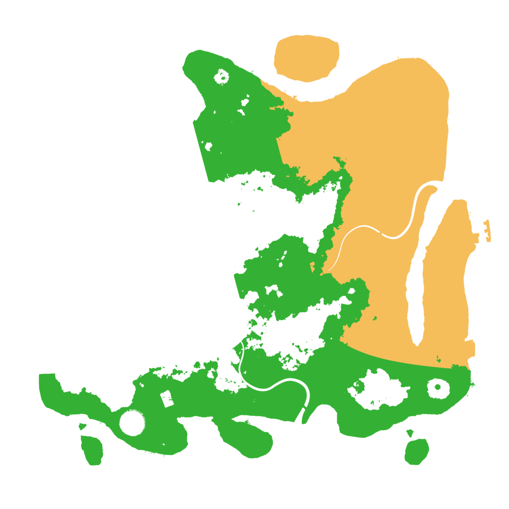 Biome Rust Map: Procedural Map, Size: 3500, Seed: 1543674738