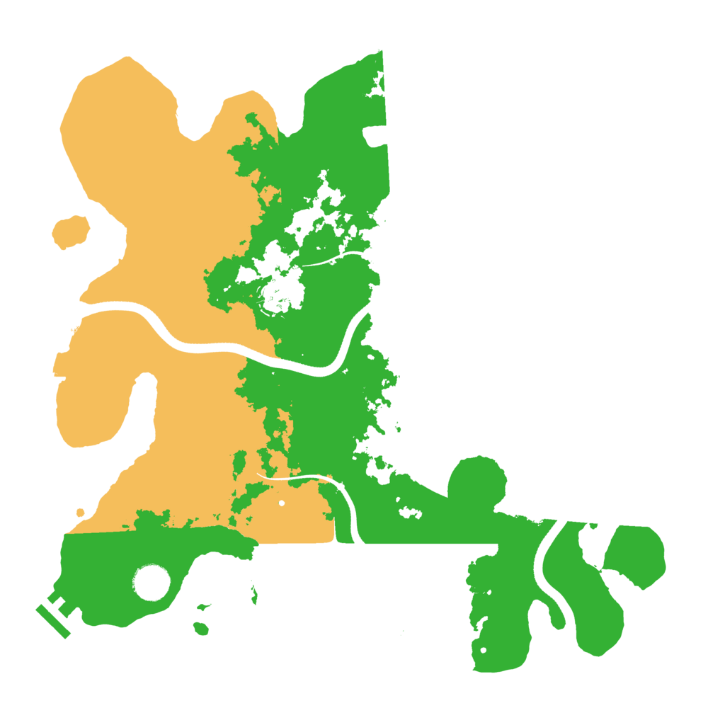 Biome Rust Map: Procedural Map, Size: 3500, Seed: 1035294030