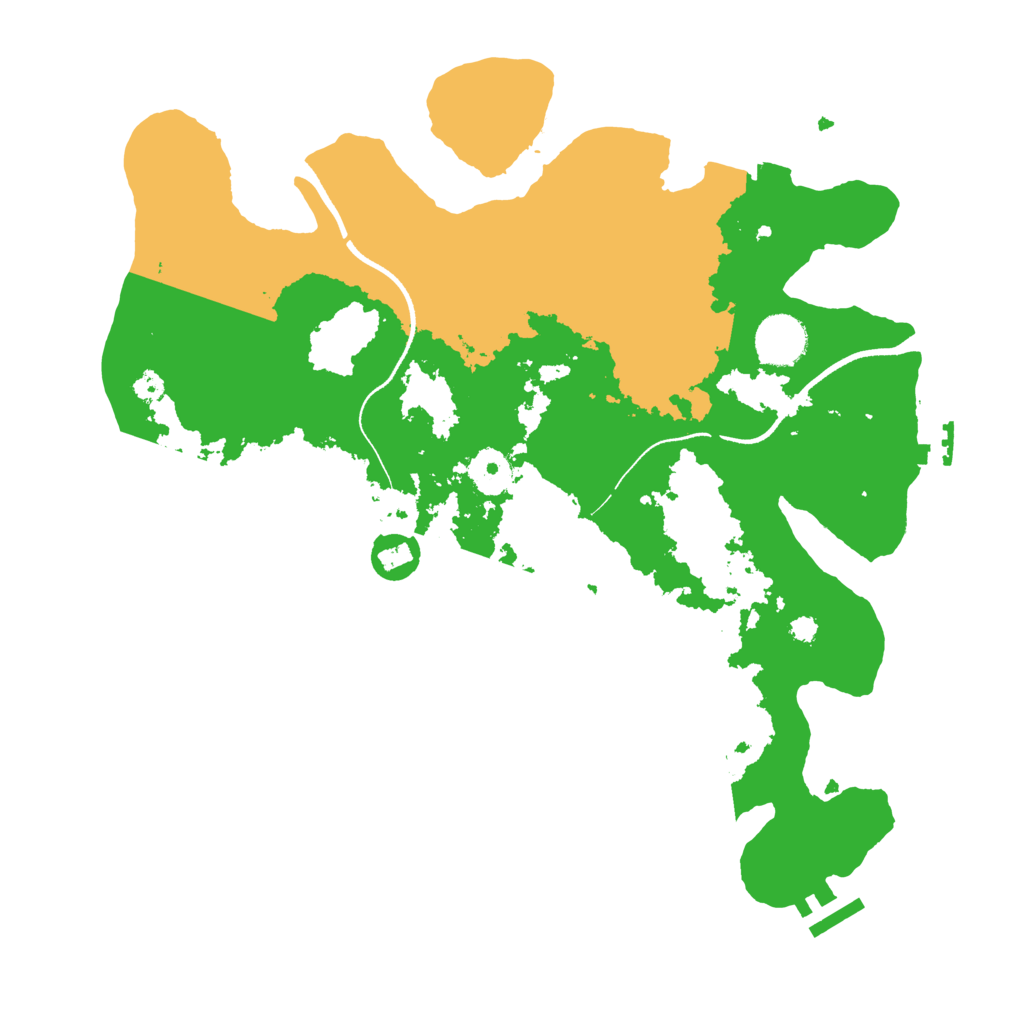 Biome Rust Map: Procedural Map, Size: 3500, Seed: 122085
