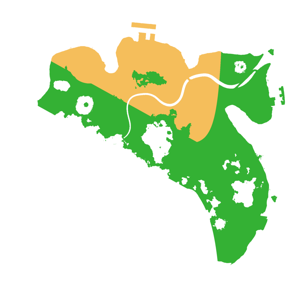 Biome Rust Map: Procedural Map, Size: 2500, Seed: 1455766164