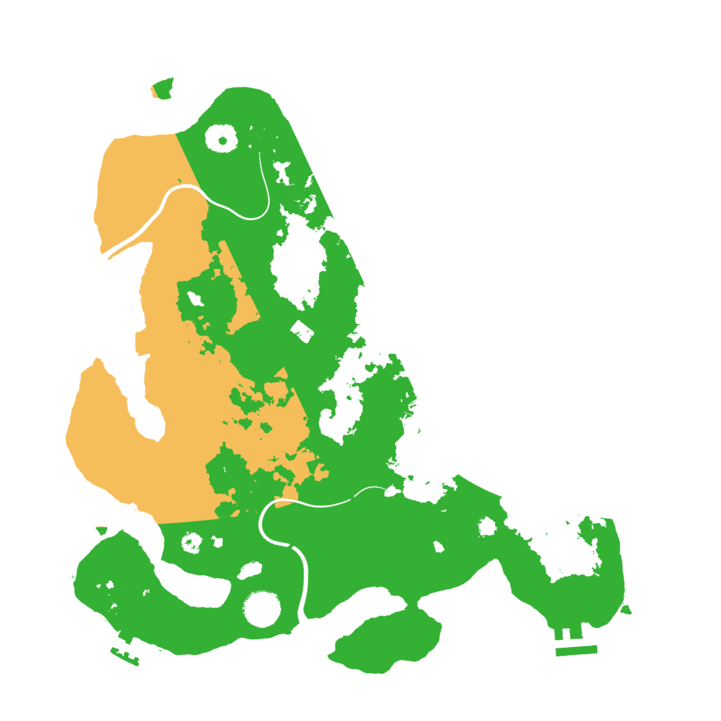 Biome Rust Map: Procedural Map, Size: 3500, Seed: 267617428