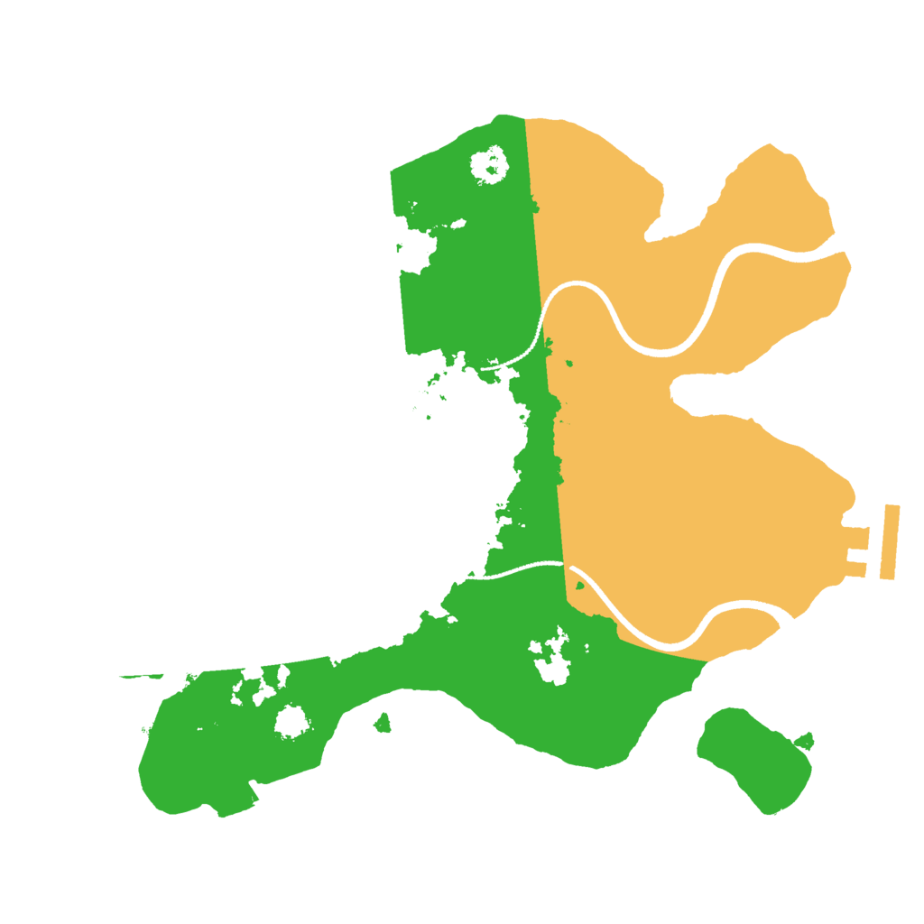 Biome Rust Map: Procedural Map, Size: 2500, Seed: 55244865