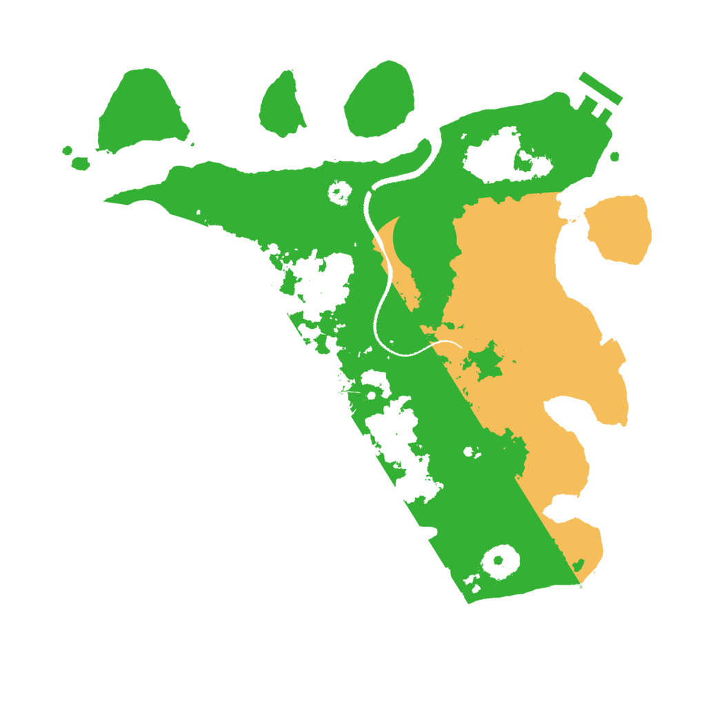 Biome Rust Map: Procedural Map, Size: 3000, Seed: 57