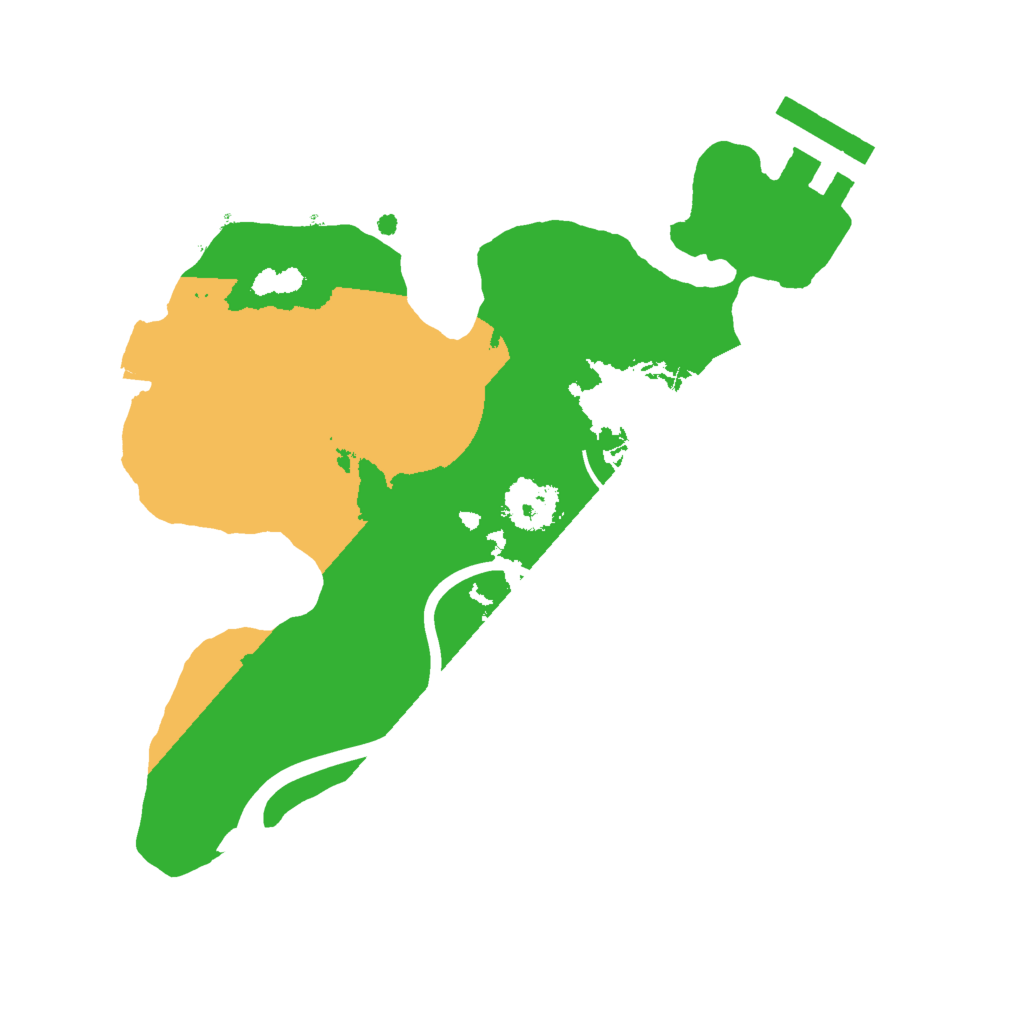 Biome Rust Map: Procedural Map, Size: 2000, Seed: 1809284022