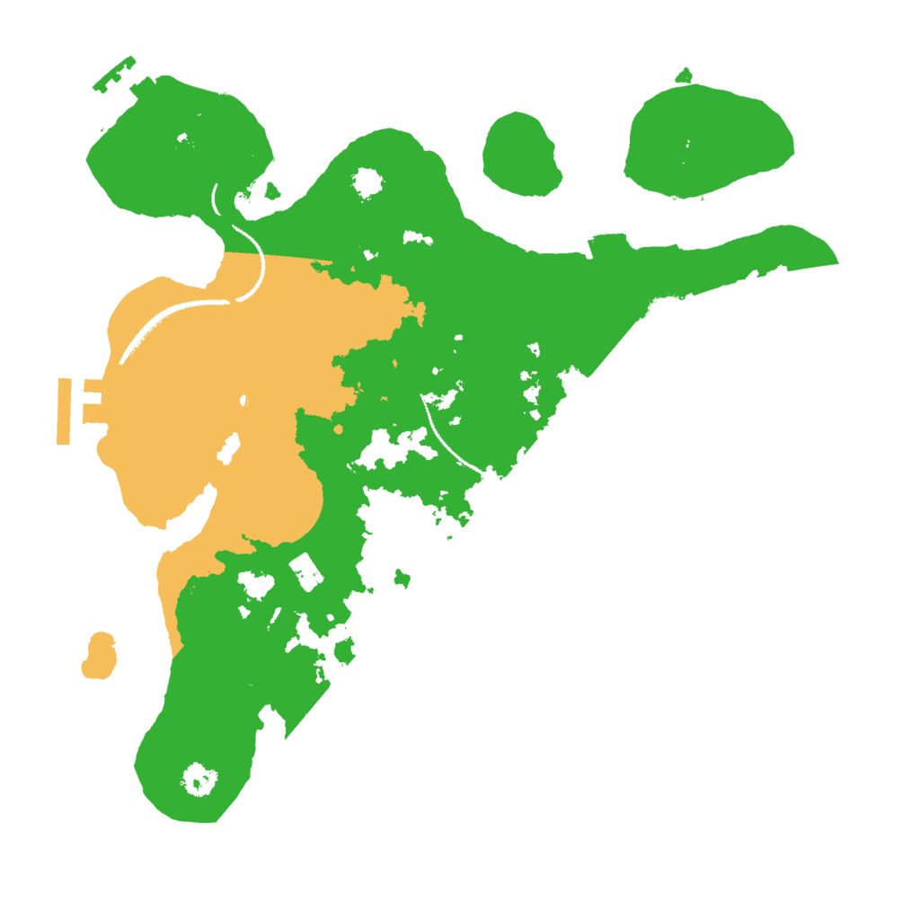 Biome Rust Map: Procedural Map, Size: 2800, Seed: 99999