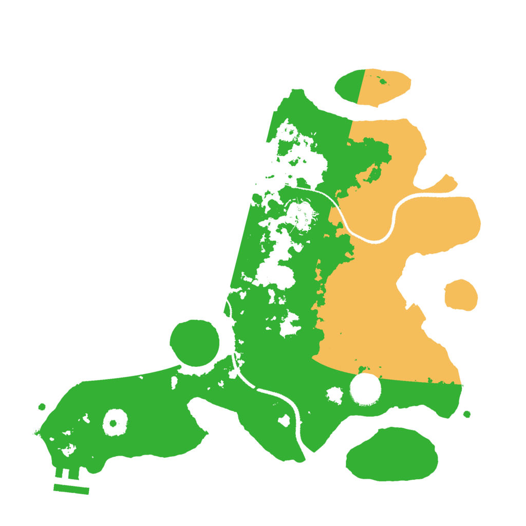 Biome Rust Map: Procedural Map, Size: 3000, Seed: 22152