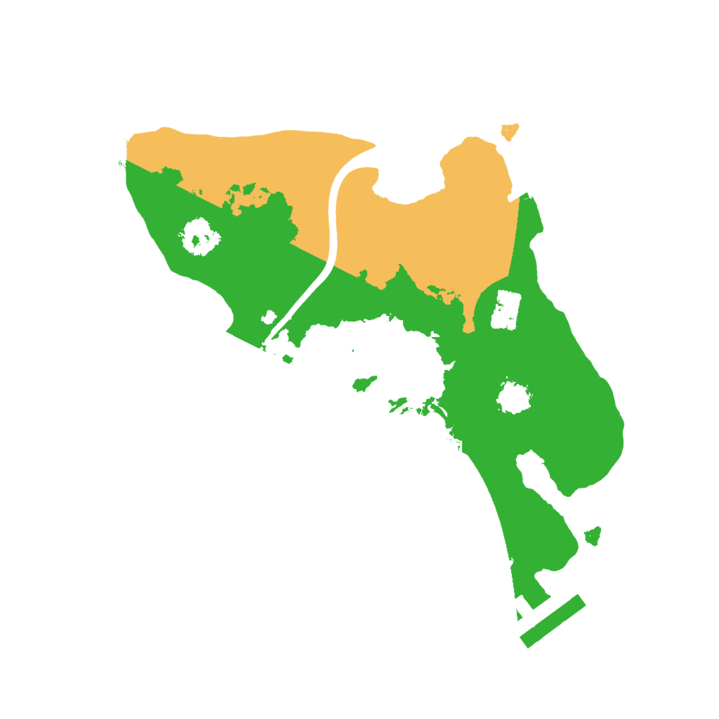 Biome Rust Map: Procedural Map, Size: 2000, Seed: 1279011875