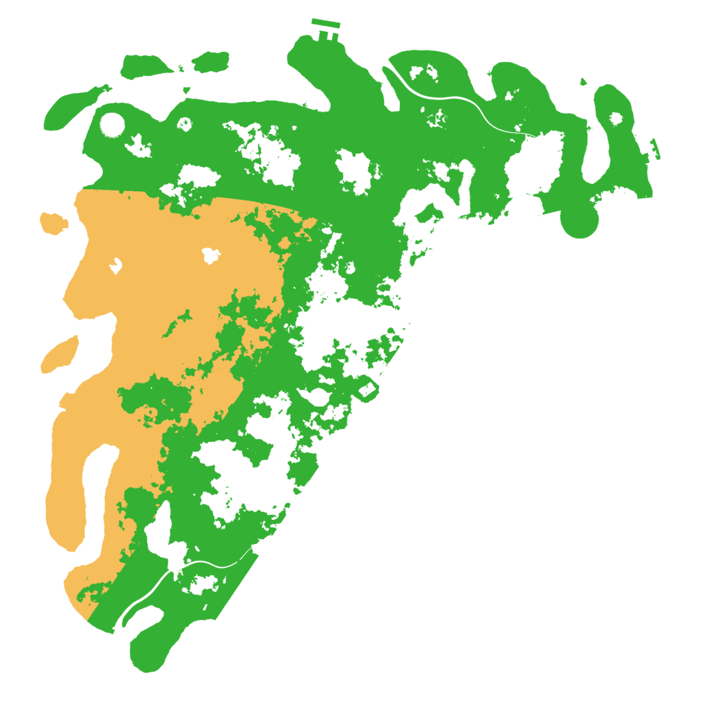 Biome Rust Map: Procedural Map, Size: 5000, Seed: 56661548
