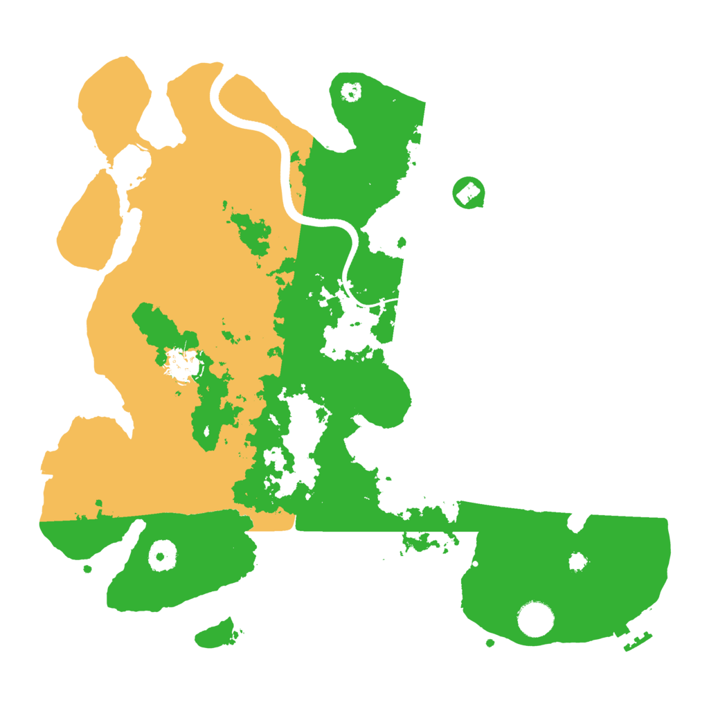 Biome Rust Map: Procedural Map, Size: 3500, Seed: 394076298