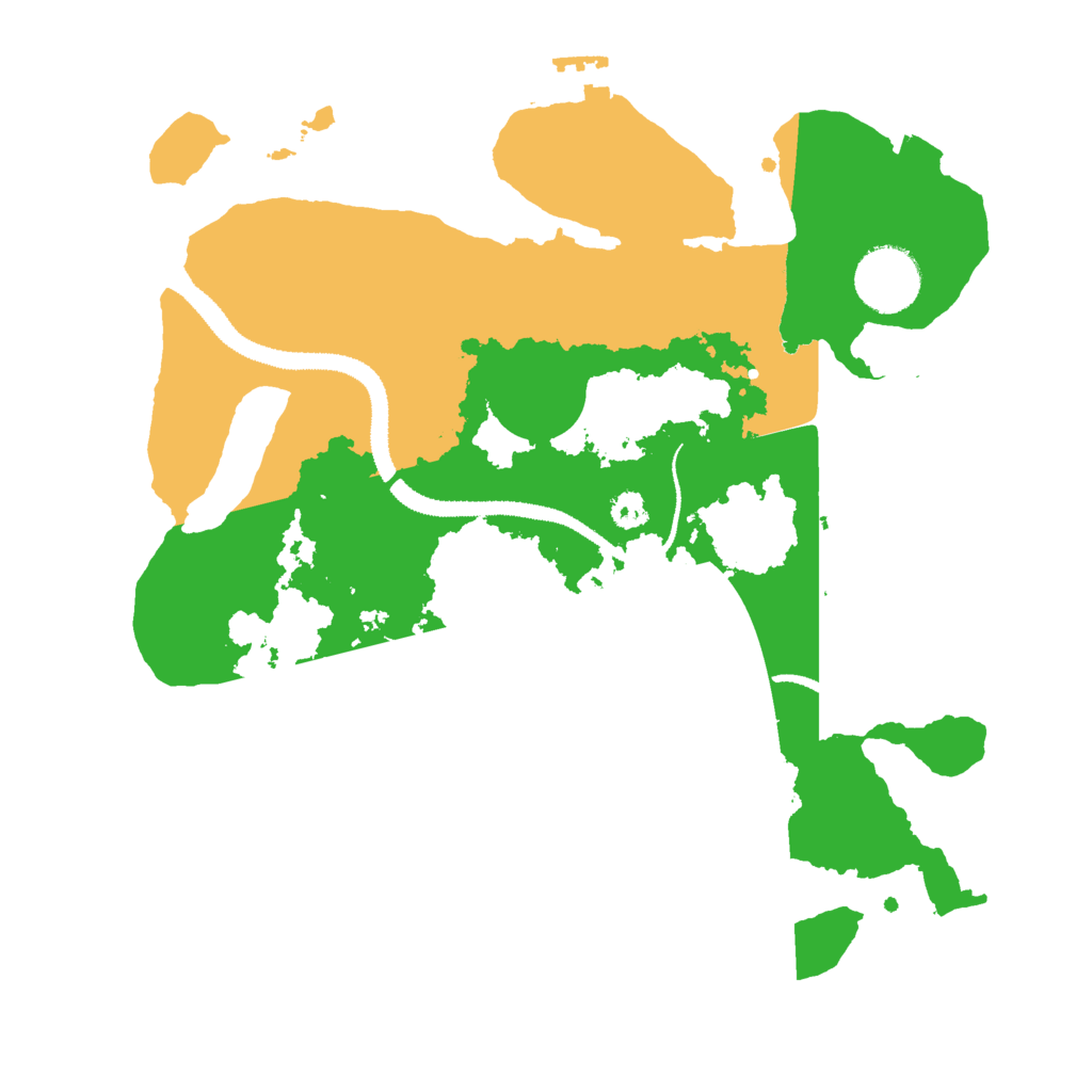 Biome Rust Map: Procedural Map, Size: 3000, Seed: 34657