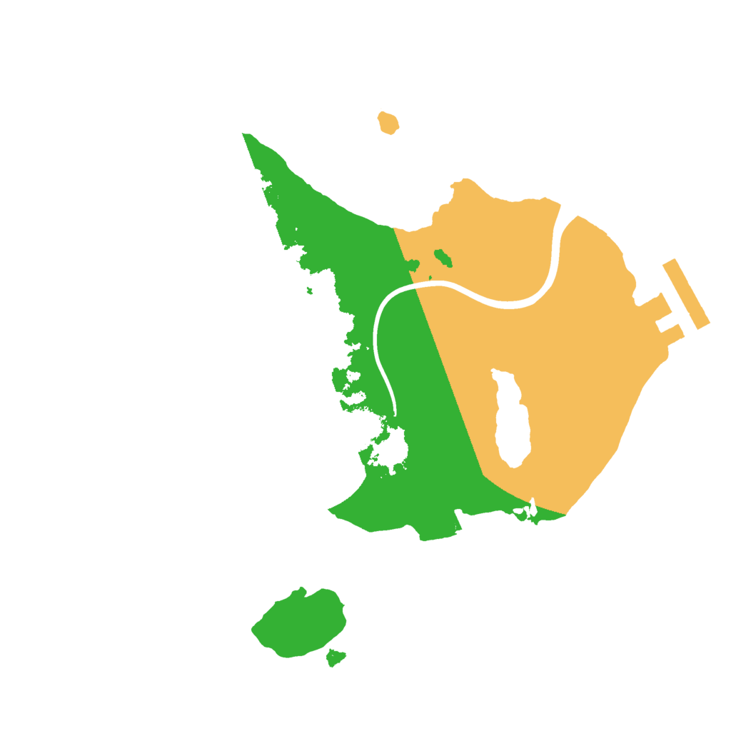 Biome Rust Map: Procedural Map, Size: 2000, Seed: 76543
