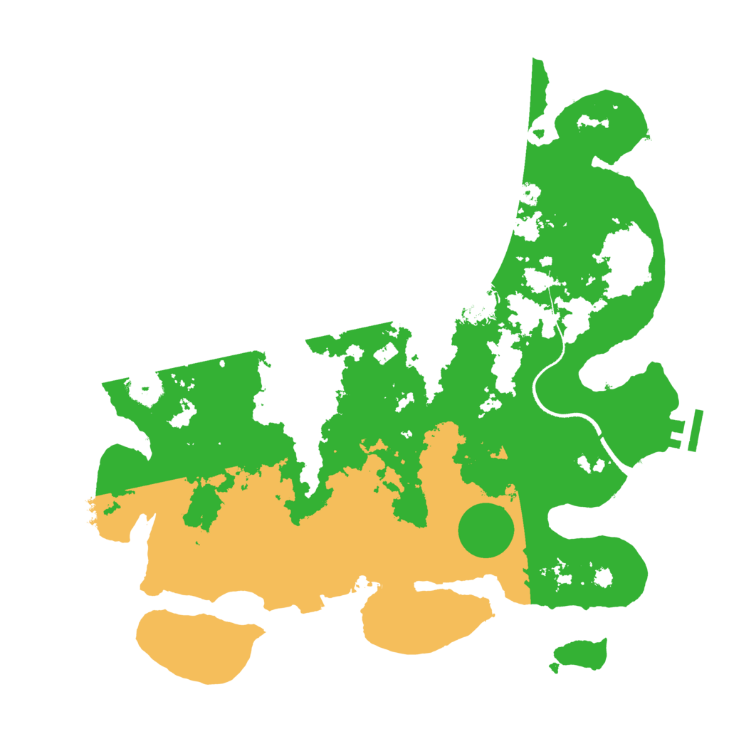 Biome Rust Map: Procedural Map, Size: 3500, Seed: 880552638