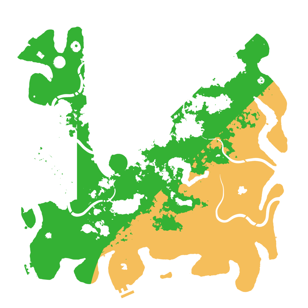 Biome Rust Map: Procedural Map, Size: 4500, Seed: 1246837724