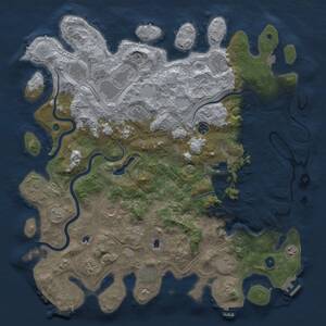 Thumbnail Rust Map: Procedural Map, Size: 4800, Seed: 1569942449, 17 Monuments