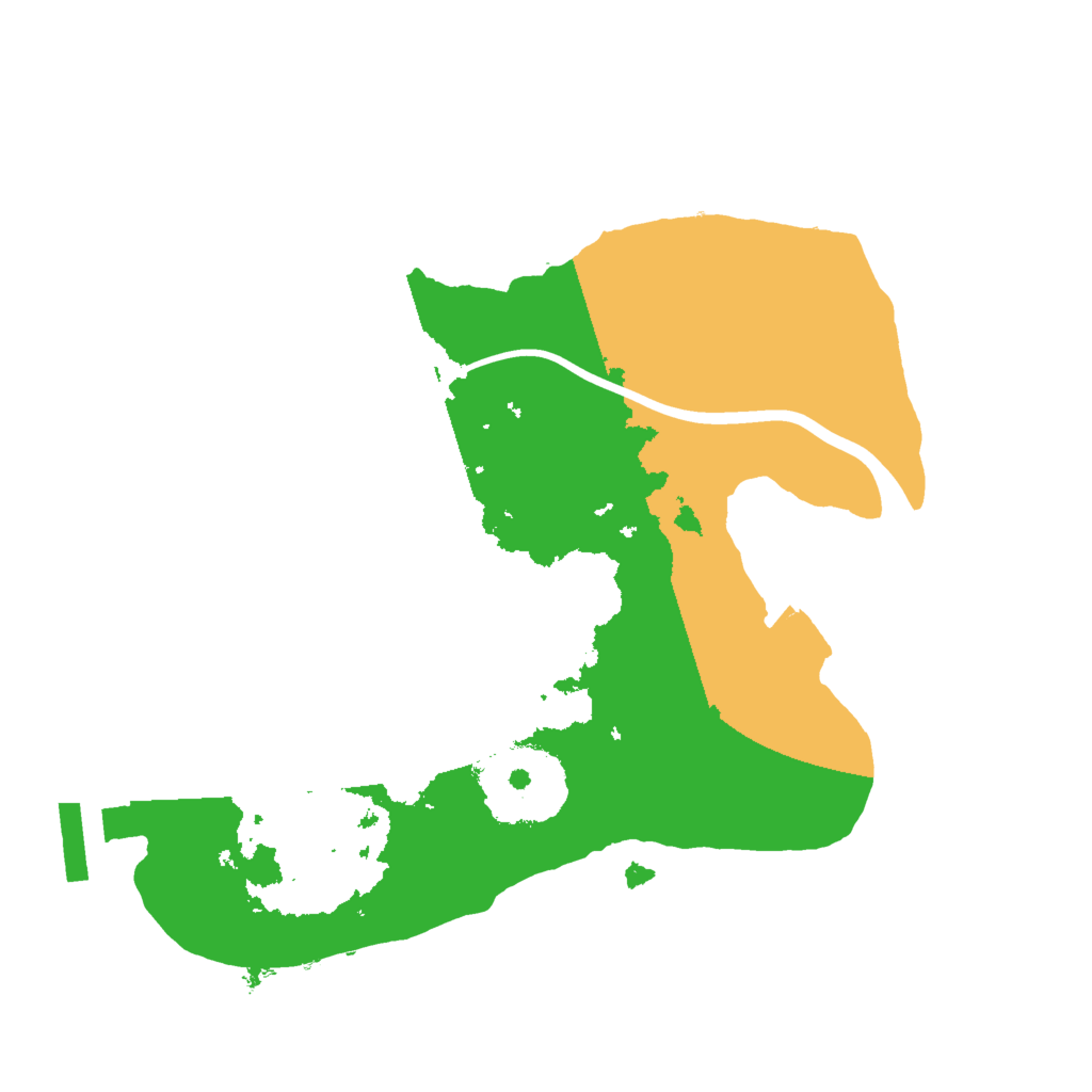 Biome Rust Map: Procedural Map, Size: 2000, Seed: 12324345